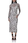 Afrm Jamm Long Sleeve Cutout Dress