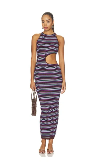 Afrm Simmons Dress In Blue