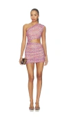 Afrm Sinclair Dress In Multi