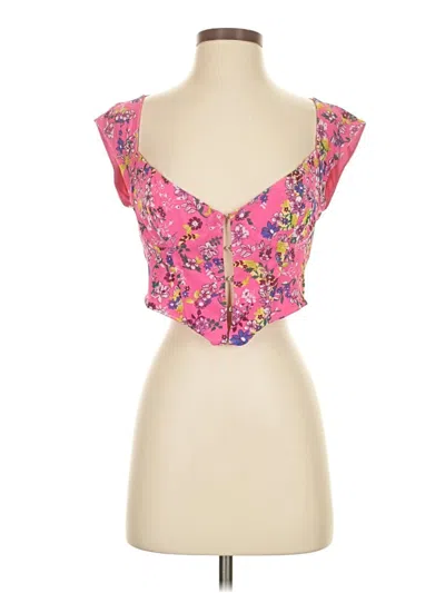 Pre-owned Afrm Sleeveless Blouse In Pink