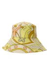 Afrm Snake Print Bucket Hat In Pattern