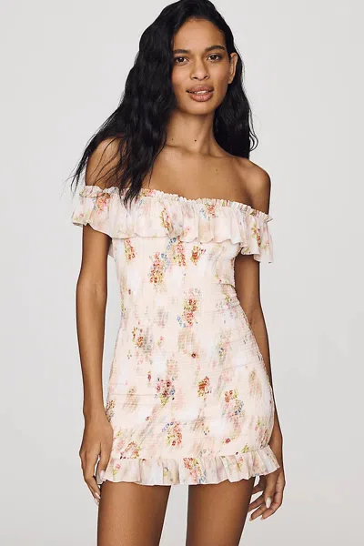 Afrm Syra Mini Dress In Yellow
