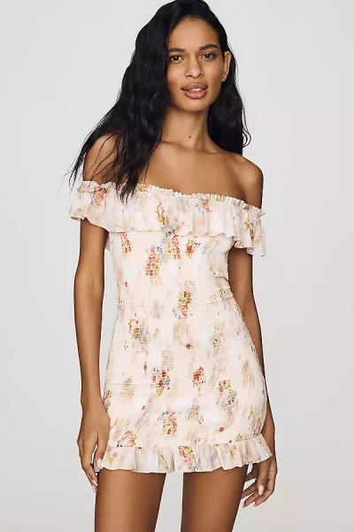 Afrm Syra Mini Dress In White