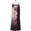 Afrm Tegan Print Maxi Skirt In Black