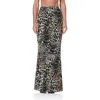 Afrm Tegan Print Maxi Skirt In Fall Animal