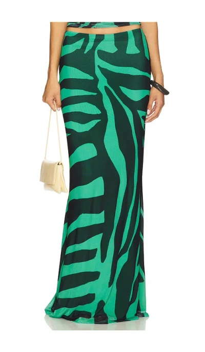 Afrm Tegan Skirt In Green