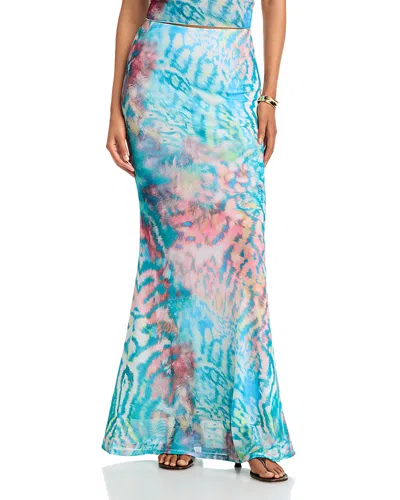 Afrm Tegan Skirt In Blue