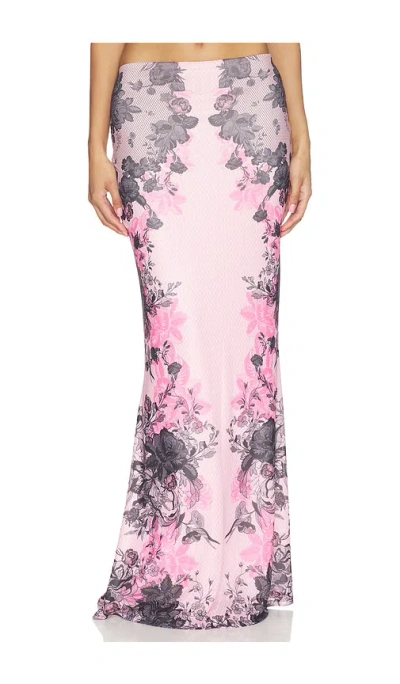 Afrm Tegan Skirt In Pink
