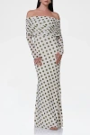 Afrm Thelma Dress In Birch Dot
