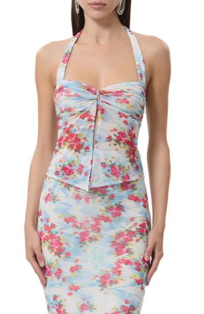 Afrm Toka Floral Halter Top In Multi