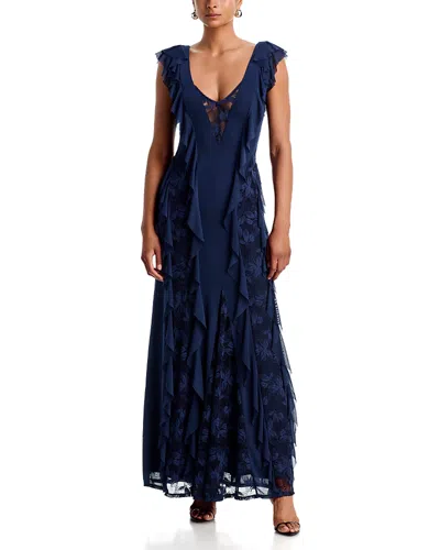 Afrm Trista Maxi Dress In Blue
