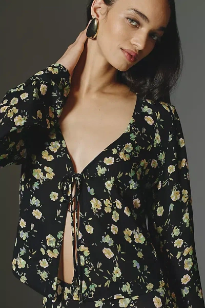 Afrm Tyra Front-tie Top In Multi