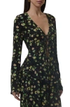 Afrm Tyra Tie Front Top In Multi