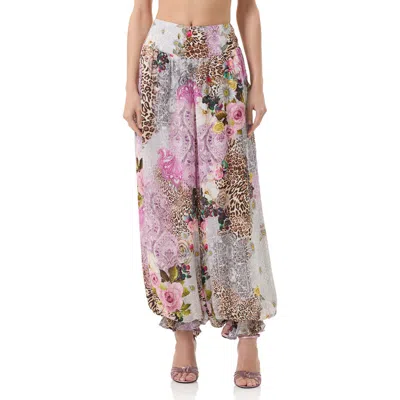 Afrm Vesper Patchwork Print Pants In Multi