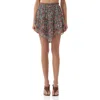 Afrm Weston Printed Asymmetric Chiffon Skirt