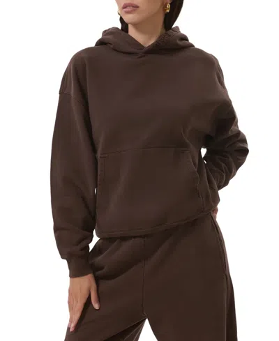 Afrm Women's Blake Long-sleeve Pull-on Hoodie In Brown