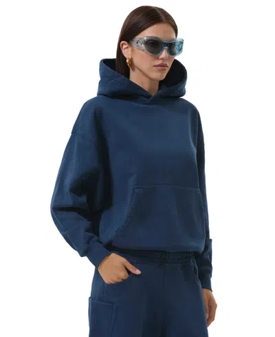 Afrm Women's Blake Long-sleeve Pull-on Hoodie In Blue