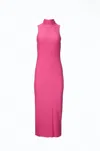 Afrm Women's Poste Stretch-mesh Turtleneck Bodycon Midi Dress In Azalea Pink In Pink