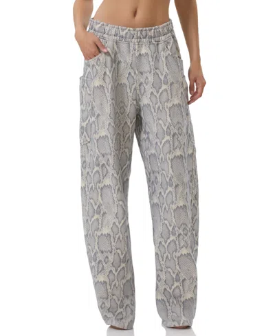 Afrm Women's Ryan Barrel-leg Sweatpants In Gray