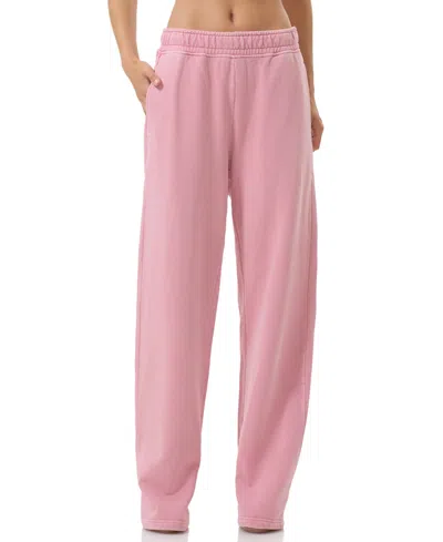 Afrm Women's Straight-leg Cotton Sweatpants In Pink