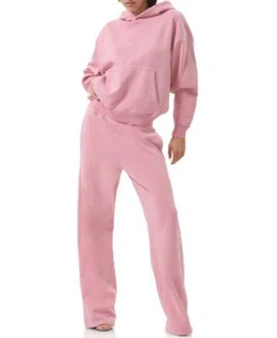 Afrm Womens Blake Long Sleeve Pull On Hoodie Sweatpants In Pink