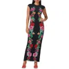Afrm Cody Tee Maxi Dress In Black