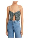 AFRM WOMENS LACE TRIM ONE BUTTON FRONT CROPPED