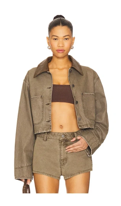 Afrm Wrenley Jacket In Green