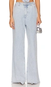 Afrm X Revolve Ronny Wide Leg In Crystal Blue Wash