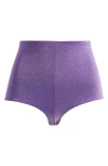 Afrm Yves Sparkle Jersey Micro Shorts In Purple