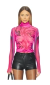 Afrm Zadie Top In Pink