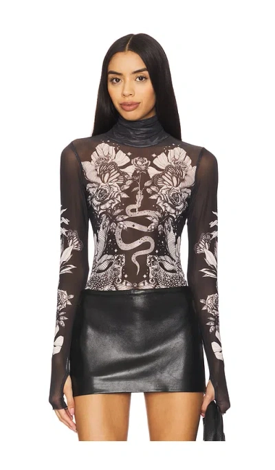 Afrm Zadie Turtleneck In Black