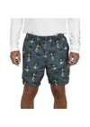 Aftco Boatbar Swim Trunks In Charcoal In Pink