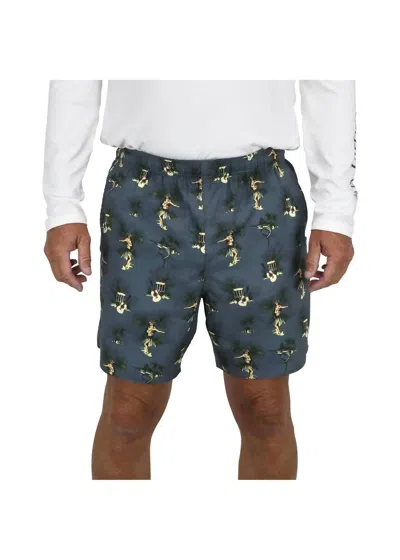 Aftco Boatbar Swim Trunks In Charcoal In Pink