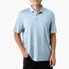 Aftco Link Polo Shirt In Dusk In Blue
