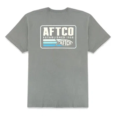 Aftco Men's  Strype T-shirt In Gray