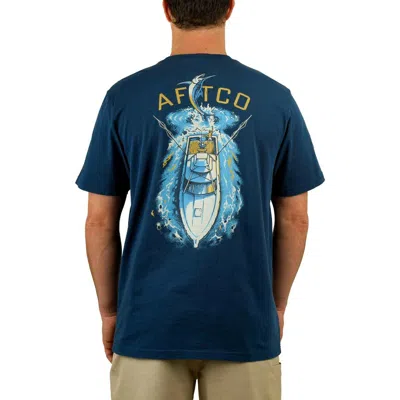 Aftco Men's  Top View T-shirt In Blue