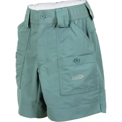 Aftco Men's Cargo Shorts In Winter Green In Multi