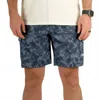 Aftco Men's Deckhand Camo Short In Navy Grander Camo In Multi