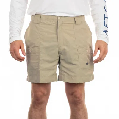 Aftco Men's The Original Fishing Short In Khaki In Gray