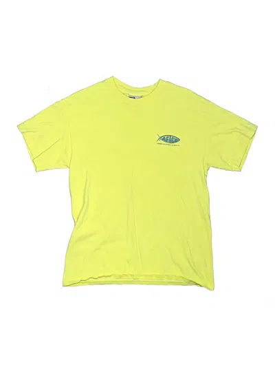Pre-owned Aftco Kids' Short Sleeve T-shirt In Yellow