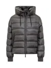 After Label Hooded Down Jacket In Gray