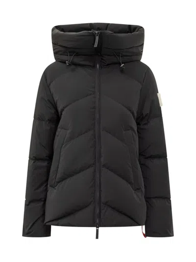 After Label Black  Down Jacket With Hood