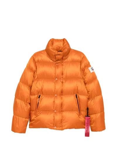 After Label Chamonix Quilted Down Jacket In Orange