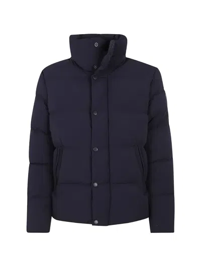 After Label Chamonix Quilted Padded Jacket In Blue