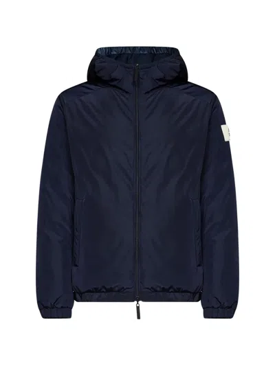 After Label Courmayeur Hooded Jacket In Blue