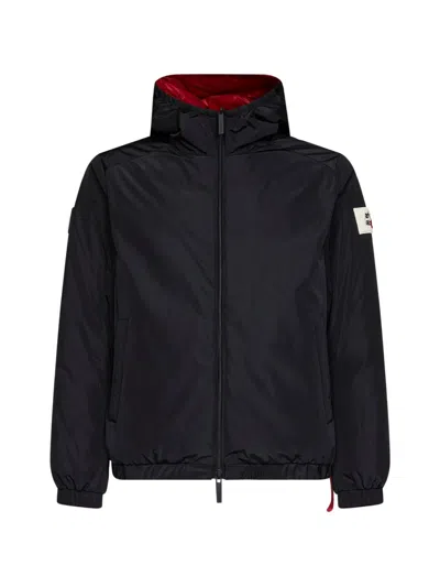 After Label Courmayeur Logo-patch Jacket In Black