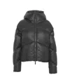 After Label Cropped Quilted Down Jacket In Black
