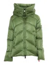 After Label Down Jacket In Green