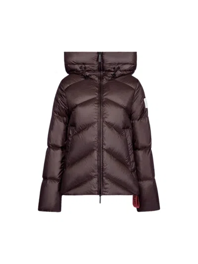 After Label Helsinki Convertible Hood Polyamide Down Jacket In Brown